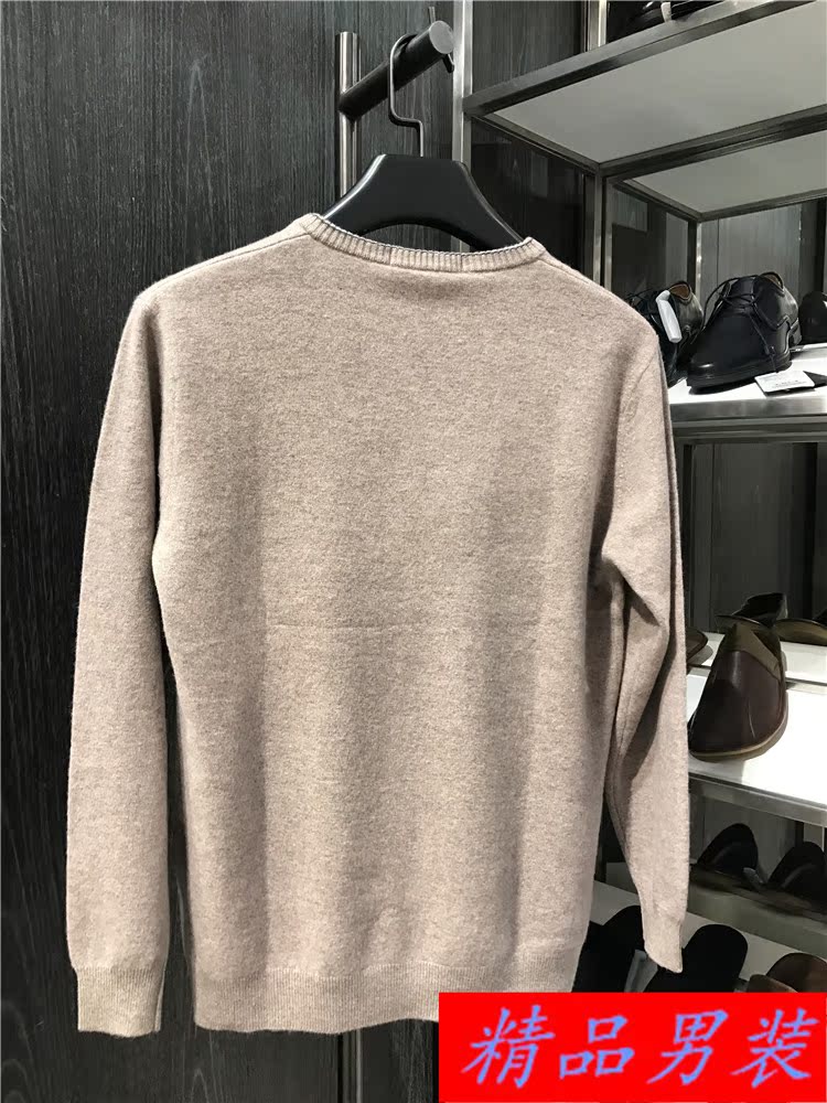 3 màu 95% cashmere nam mùa thu và mùa đông V-Cổ áo len cashmere tag giá 3980 nhân dân tệ