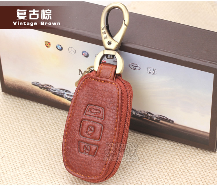 Áp dụng cho túi đựng chìa khóa BYD BYD G6 Tốc độ sắc nét Si Rui Song Qin hộp đựng bằng da móc chìa khóa đẹp