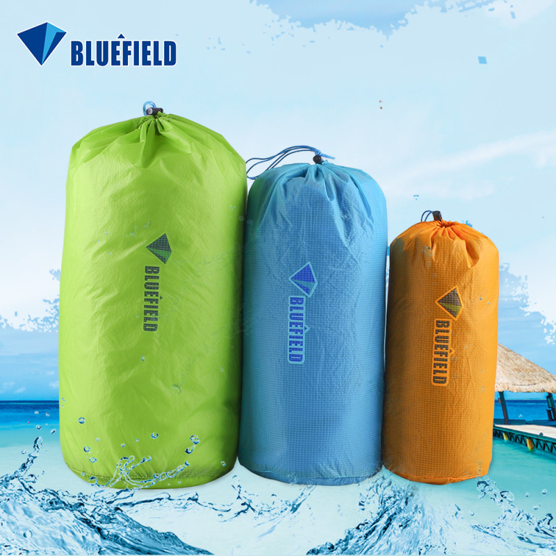 Blue Domain 15D Round Bottom Drawstring Storage Bag, Ultra-Light Travel Miscellaneous Bag, Clothing Drawstring Bag, Water-Repellent
