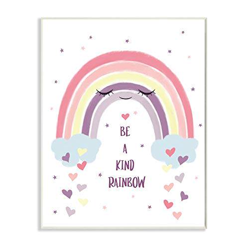 Stupell Industries Be A Kind Rainbow Quote Kids Roo