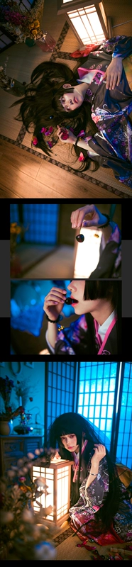 Spot [三 町] 魔 爱 COS quần áo nhỏ yêu địa ngục cô gái Sangha cosplay trang phục kimono nữ