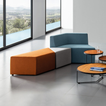 Creative Personality Profiled Fabric Office Waiting Couch Combo Casual Reception Lounge Modern Minimalist Furnishings