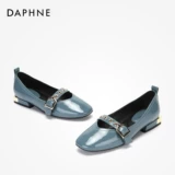 Daphne/达芙妮 Ретро туфли «Мэри Джейн», «мамины туфли» с квадратным носком на плоской подошве, подходят для весны и осени, в стиле балеткор