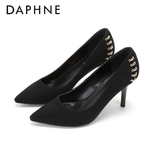 Daphne/达芙妮 Модные туфли на каблуке с острым носком с низким вырезом на каблуке
