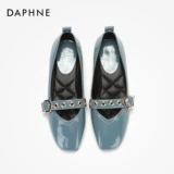 Daphne/达芙妮 Ретро туфли «Мэри Джейн», «мамины туфли» с квадратным носком на плоской подошве, подходят для весны и осени, в стиле балеткор