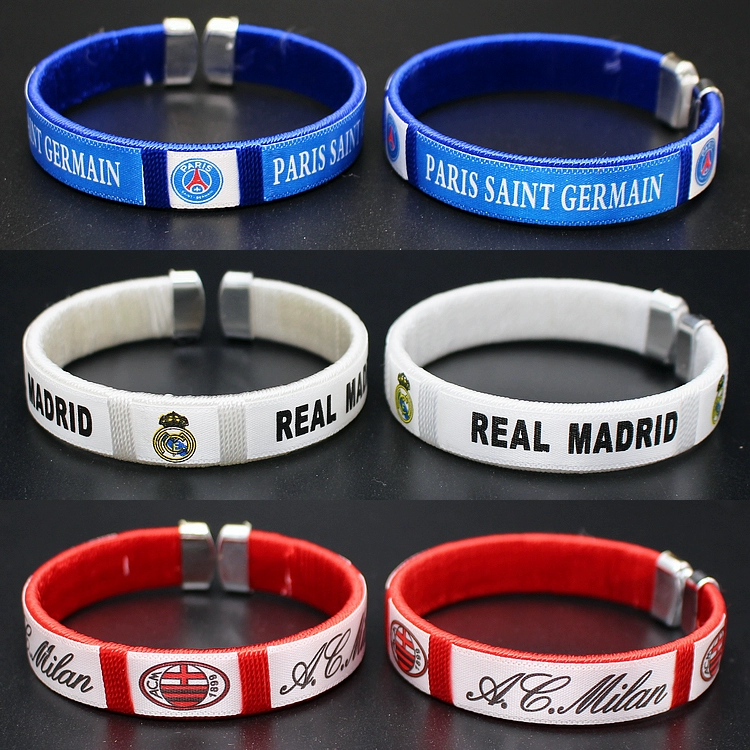 Người hâm mộ bóng đá cung cấp Real Madrid Barcelona ac Milan Juventus Một Luneng World Cup quà tặng vòng đeo tay vòng đeo tay - Bóng đá