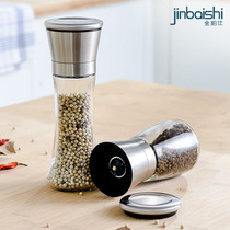 Grinder 304 stainless steel ground pepper manual crushed pepper pepper pepper black pepper grinding bottle seasoning bottle