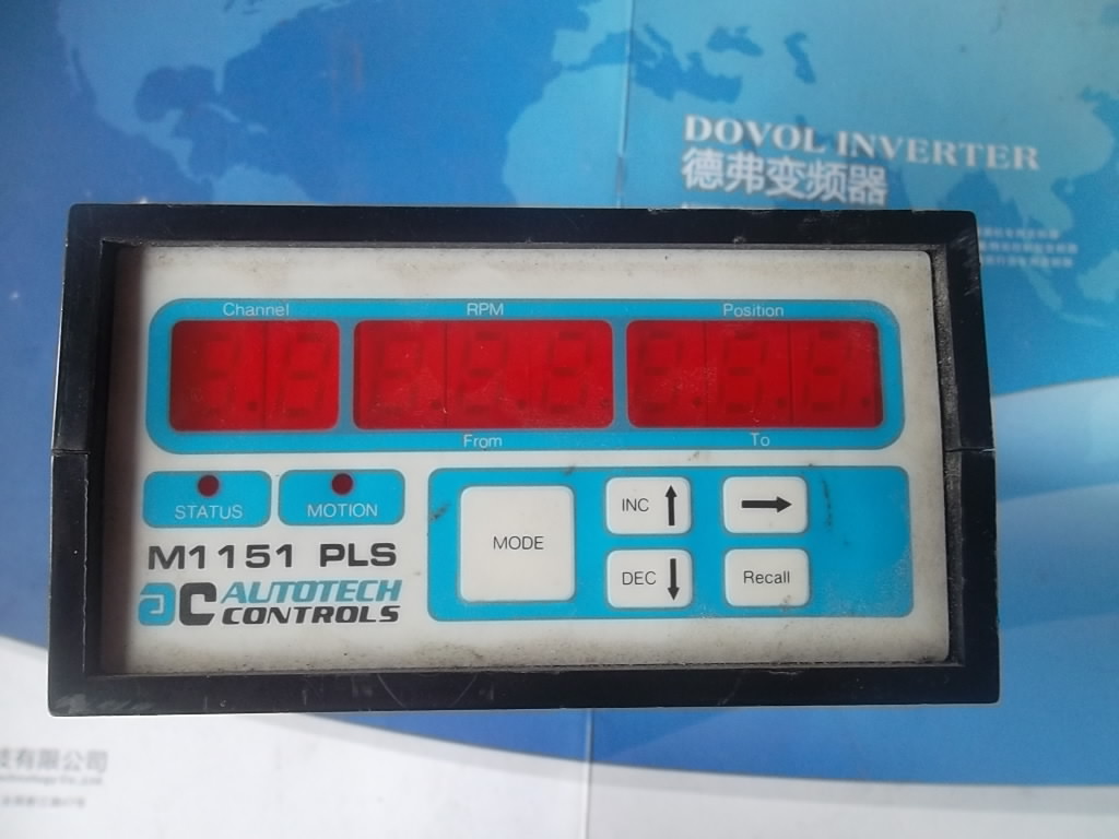 AUTOTECH CONTROLS M1151 PLS Computer Controller Operator Panel displays a numerical controller