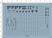  Gundam MODEL HG CAUTION EFSF Gene Army(UNIVERSAL WARNING) Special Water sticker(62280)