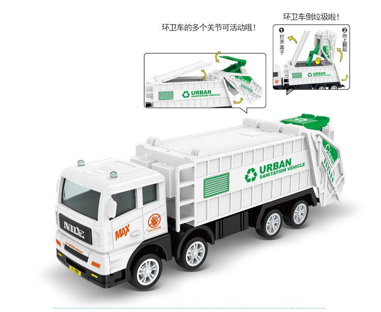 惯性消防车清洁车垃圾车滑行模型儿童宝宝男孩玩具圣诞节生日礼物详情4