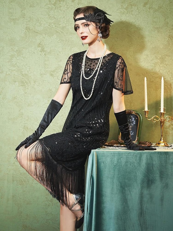 Flapper 1920S Great Gatsby Dresses Gatsby Masquerade Dress Costume