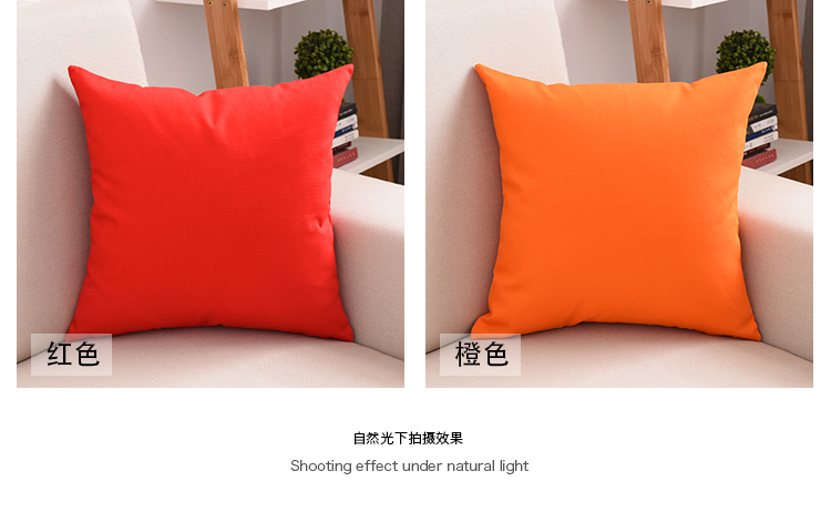 Gối bông đặt đệm màu rắn văn phòng tựa lưng thắt lưng gối tựa lưng đặt đệm bông gối và mền 2 trong 1