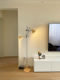 Cream-Style Double Fish Floor Lamp, Modern Minimalist Japanese Retro Style, Decorative Ambient Light for Living Room Next to Sofa, Study, and Bedroom
