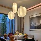 Imitation Silk Fabric Lamps, Vintage Wabi-Sabi Style, Retro Creative Restaurant Chandeliers, Designer Guesthouse Tea Room Pendant Lights