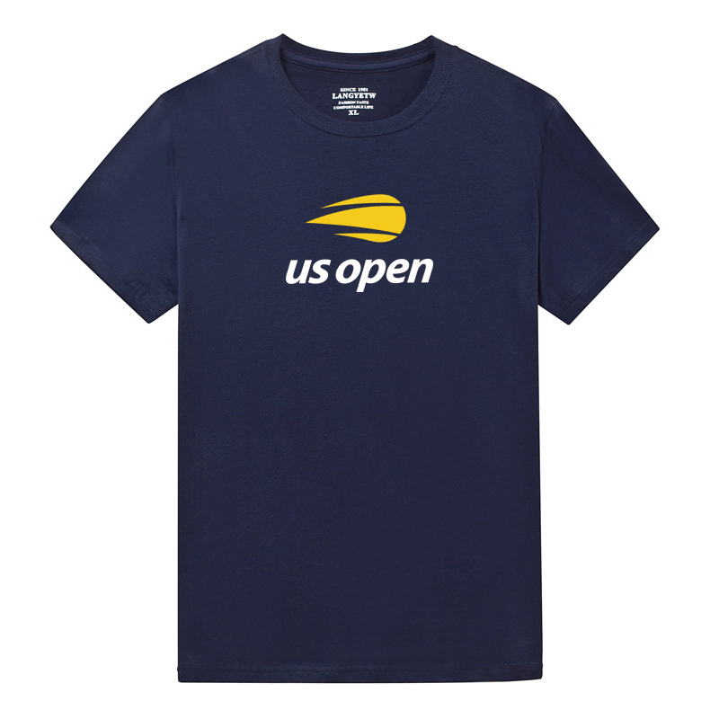 Four Grand Slam beauty net men and women's tennis clothes pure cotton T-shirt short sleeve blouses sports jersey training fans' uniforms 