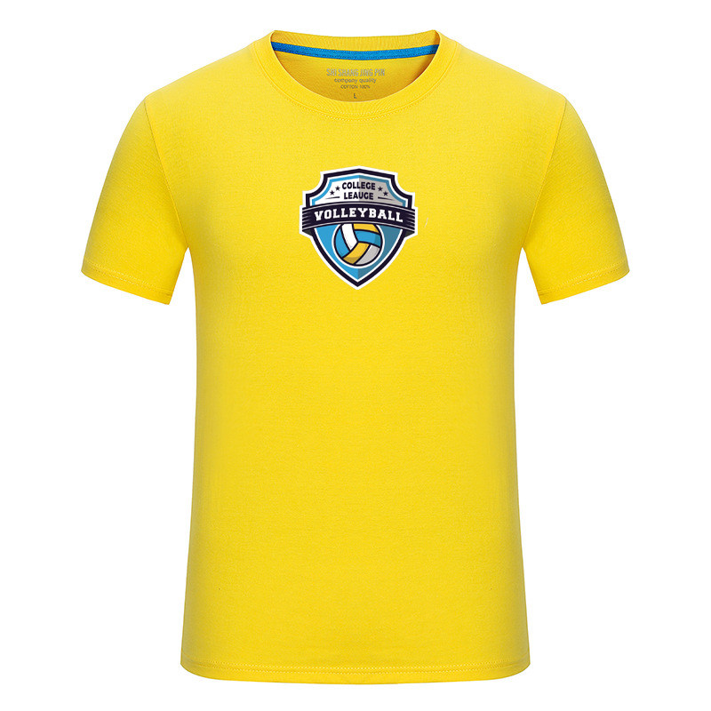 Volleyball T-Shirt Pure Cotton Short Sleeve Spring Summer Dress Perimeter Custom Culture Shirt Sports Ball Suit Blouse For Men And Women Lovers Jersey
