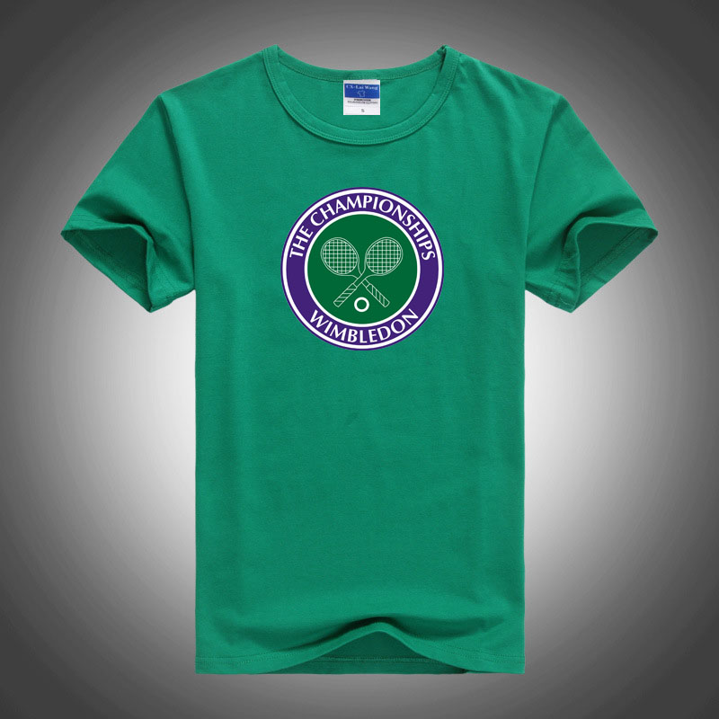 Wimbledon T-shirt Lecka Cotton Four Grand Slam Short Sleeve Spring Summer Customizable Casual Sports Blouse Competition Dress Culture Shirts-Taobao