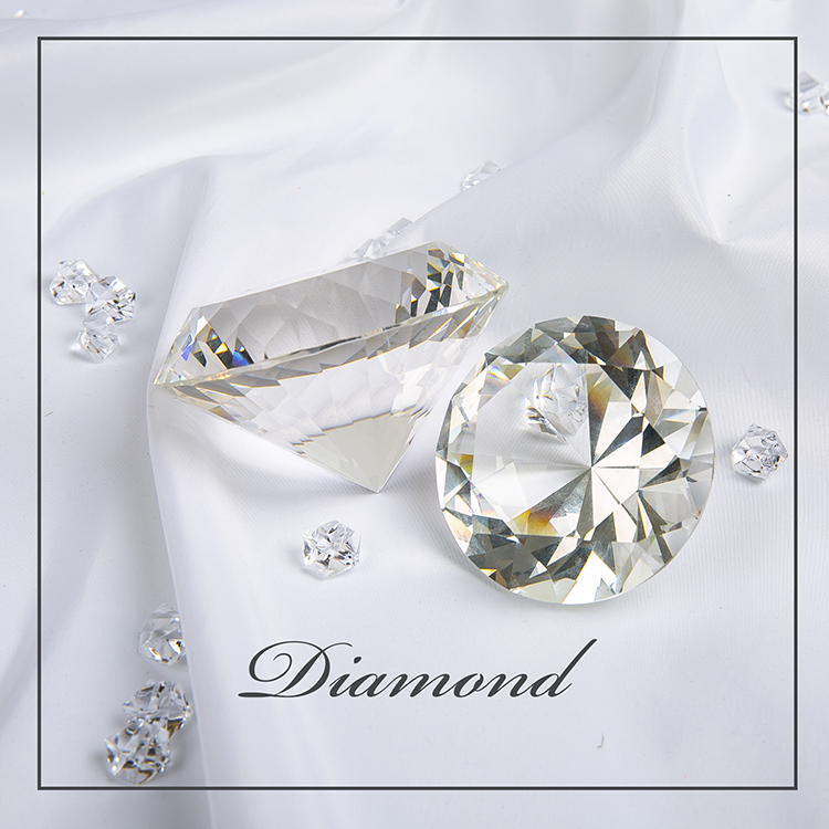 Lemon shoot girl heart ins ornaments Colorful big diamond laser crystal soft girl Harajuku transparent photo props