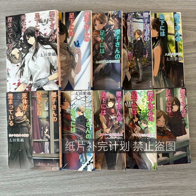 In Stock Japanese Original Light Novel: Miss Sakura's Feet Are Stained with Blood 1-18 by Ota Shiori