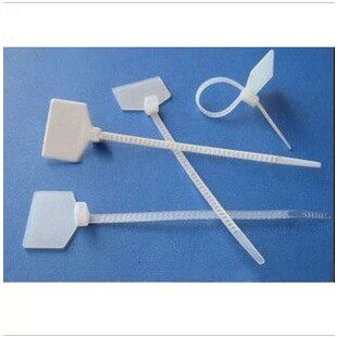 Punch double crown nylon label Network cable tie Tag cable tie Mark cable tie 100 a bag