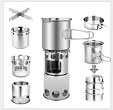 Открытая печь для одно солдат для печи Печь Печи портативная нагревательная печь из нержавеющей стали складная печь Печа Печа печь