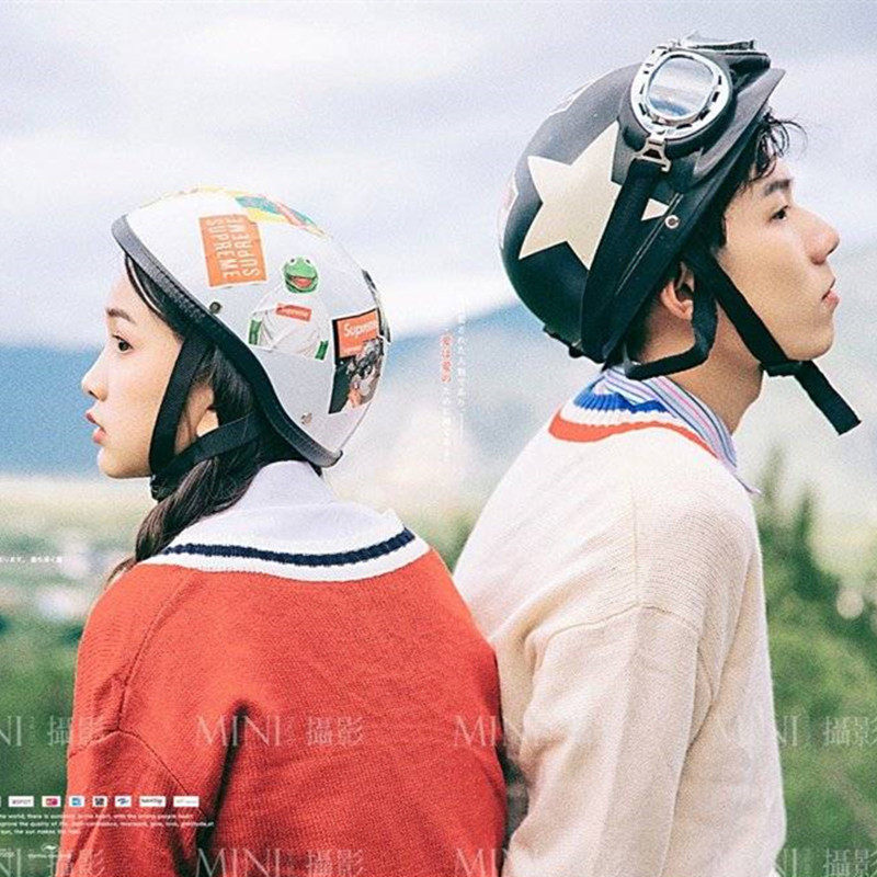 Wedding Dress Photography Photographic Props Safety Helmet Exterior View Brigade Pat a little frescoed theme lovers Write a real photo windproof hat