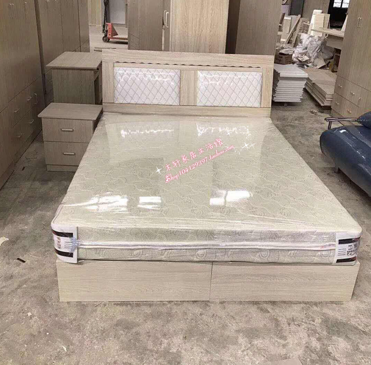 Các thân thiện môi trường giường mật độ cao mềm tấm lưng lửa hộp bảng mới vải lanh người đặc biệt thuê đôi - Giường giường hơi intex