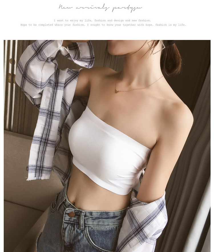 Áo quây ngực đồ lót nữ làm đẹp lưng ống hàng đầu chạm đáy chống ánh sáng đồ lót gợi cảm trở lại chéo ngực pad mùa hè bra thể thao