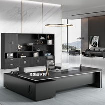 Boss desk simple modern office president desk manager table office furniture large Class table and chair combination