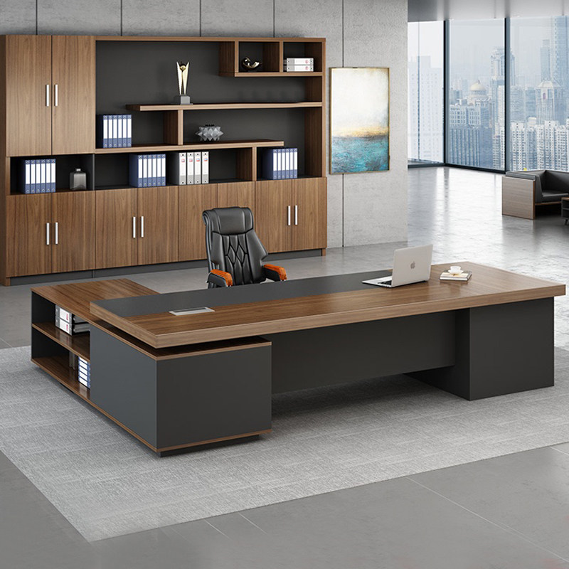 Boss desk and chair combination simple modern executive desk supervisor manager president office furniture new Chinese boss desk