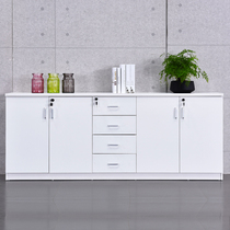 Office filing cabinet partition flower slot short cabinet wooden data Cabinet with lock file a4 tea storage locker