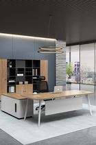 Shenzhen single desk supervisor manager desk boss table and chair combination simple modern office big class