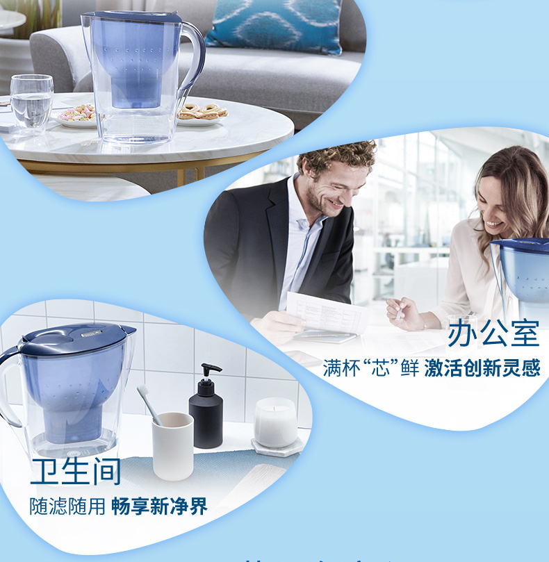 碧然德 海洋系列 净水壶 3.5L+6个原装滤芯 图3