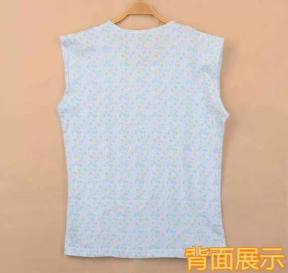 Áo len cotton nữ tay ngắn tay trung niên áo vest hở cổ cho mẹ bầu size lớn để mở đồ lót ao lot