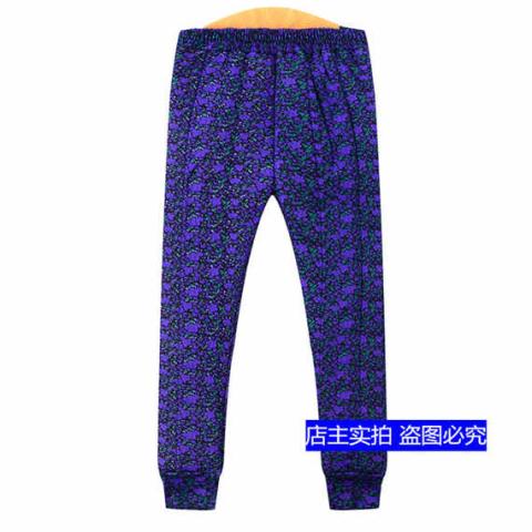 Mùa thu và mùa đông quần lạc đà nam và nữ dày trung niên cộng với chất béo lớn quần eo cao cộng với quần nhung ấm quần legging lửng