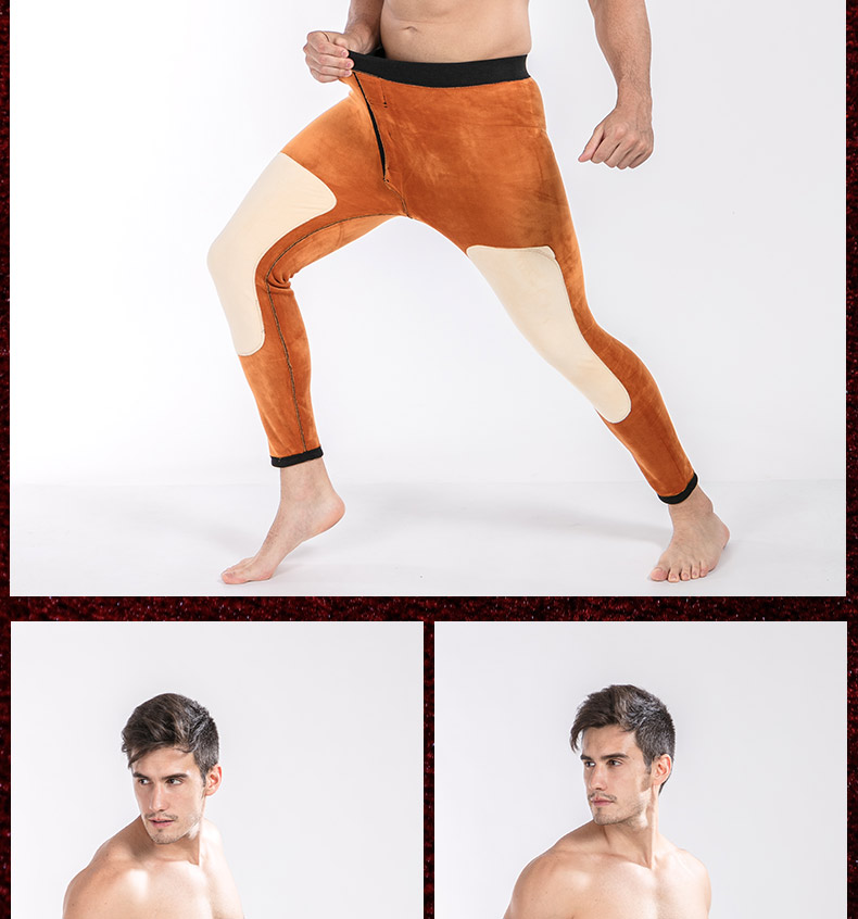 Quần nam ấm mùa đông dày cộng với quần nhung dài size lớn Quần legging đơn mảnh áo gió nam quan tat da chan 