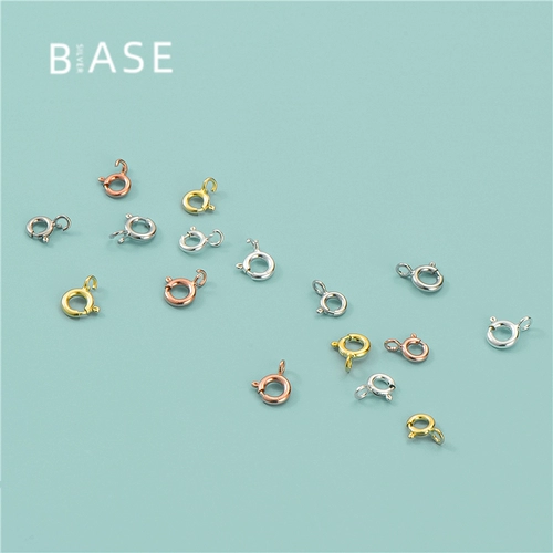 Материал пряжки ручной работы из стерлингового серебра 925 пробы своими руками, соединение ожерелья ручной работы и закрывающая пряжка, кольцо для рта, пряжка QQ, аксессуары, головка ремня