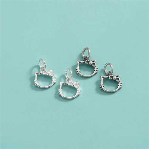 Мультяшный аксессуар, подвеска, браслет из бусин из жемчуга, серебро 925 пробы