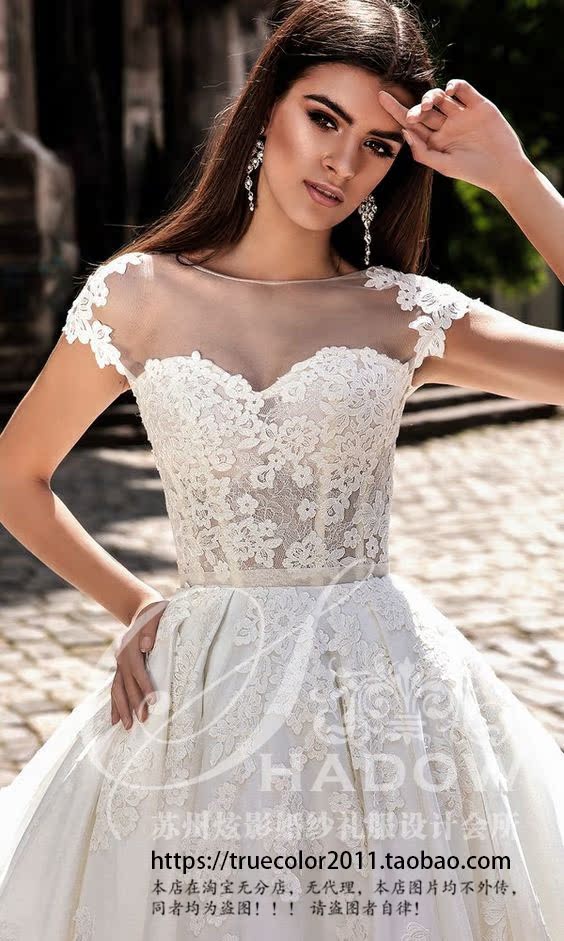 Fashionable design lace demi-season decorations for bride, backless Fashionable design lace demi-season decorations for bride, backless