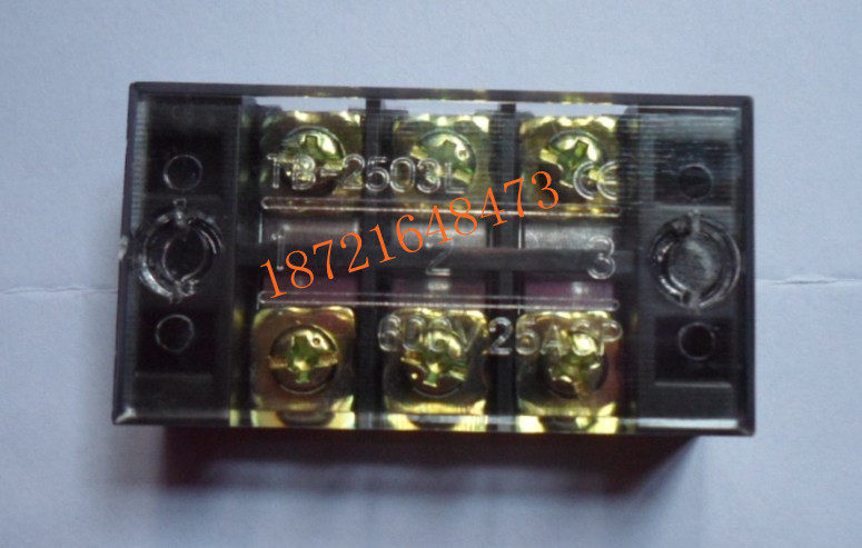 Wholesale 25A wiring terminal wiring board 3-position wiring platoon connector TB-2503 wiring end sub-bench connector