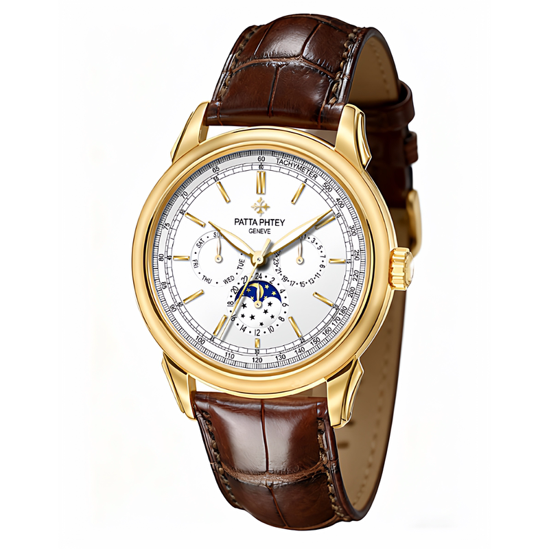 Patta Phtey【Authentic Product from the Counter】High-End Luminous Waterproof Men's Watch Fully Automatic Wristwatch