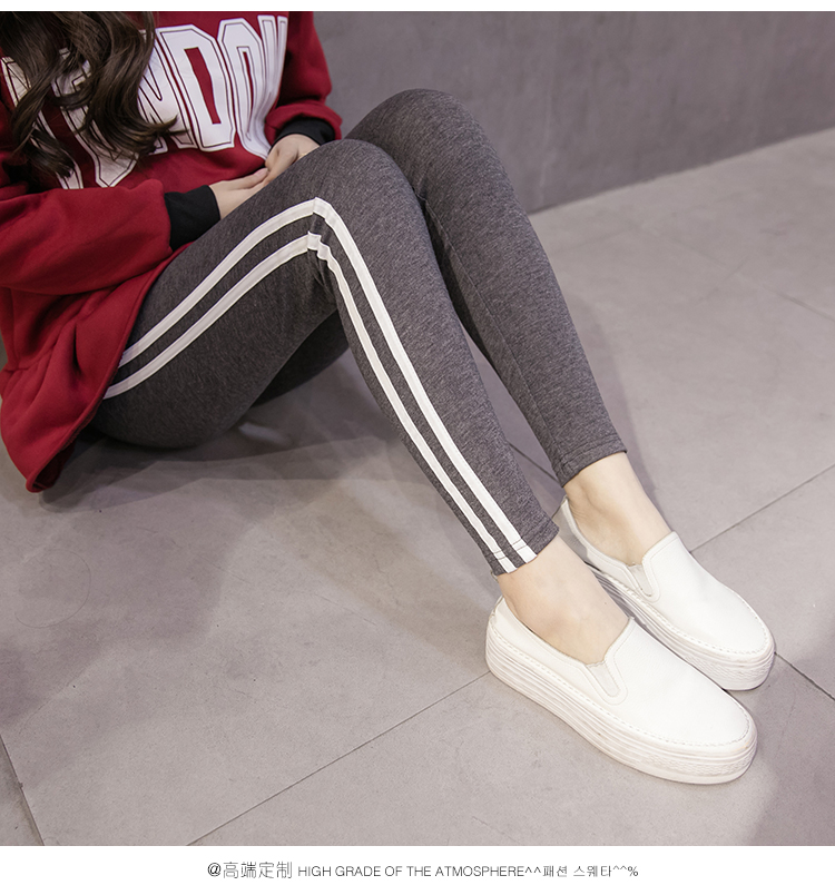 Bà bầu xà cạp mùa xuân và mùa thu cotton cho bà bầu cộng với phân bón XL thể thao nâng bụng quần 200 kg mỡ mẹ MM đồ bầu