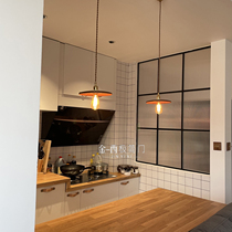 Ultra-white glass screen partition extremely narrow frame partition into the family living room room Kitchen Counter