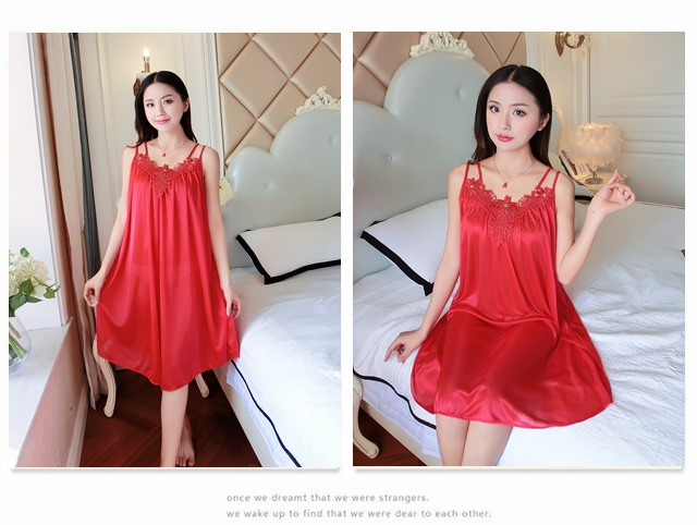 Băng lụa nightdress mùa hè dây đeo sexy ren đồ ngủ nữ chất béo mm XL 200 kg lỏng phần mỏng dịch vụ nhà