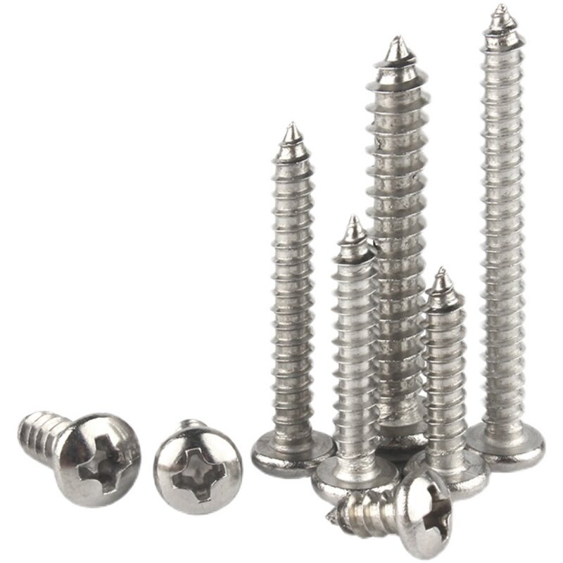 M5 201 stainless steel round head self-tapping screw disc head self-tapping screw lengthened wood screws M4 8 * 9 5 13-80