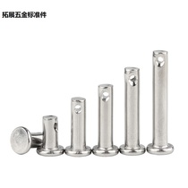 M3M4 * 10 12 16-60 16-60 304 stainless steel pin shaft flat head with hole cylindrical pin positioning pin GB882