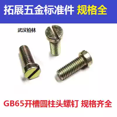 Color zinc slotted cylindrical head screw GB65 slotted cylindrical head screw M3M4*6 8 10 12 18-50