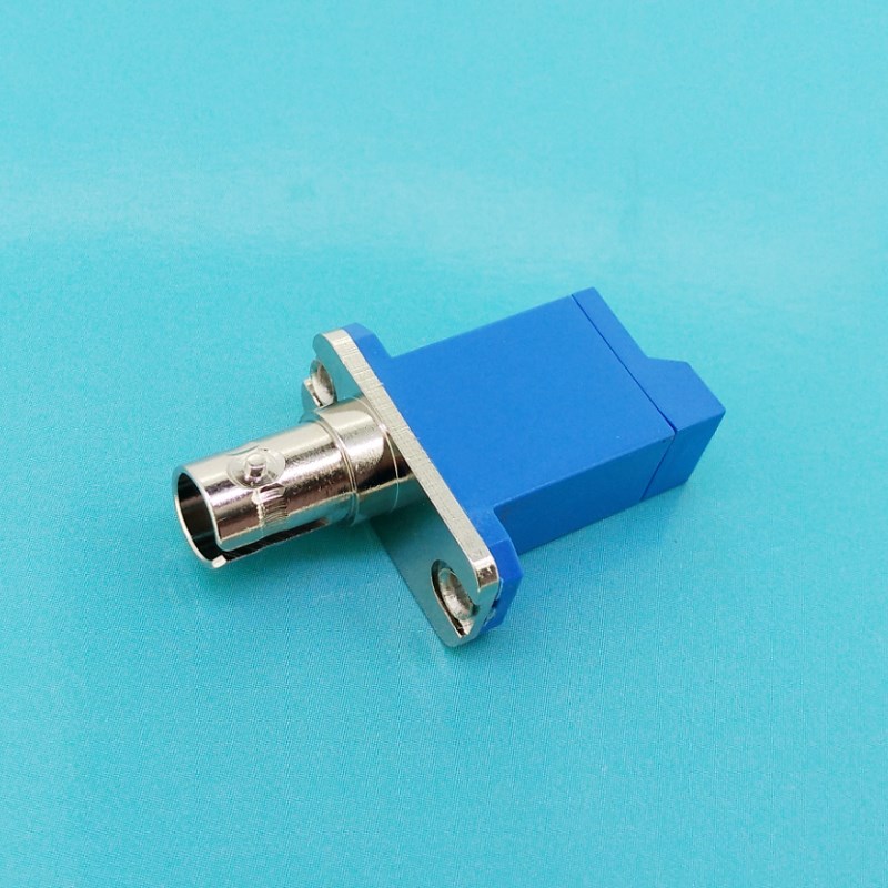 E2000-ST fiber optic connector flange coupler