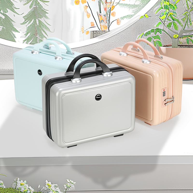 16inch Cosmetic Bag Women's Makeup Case 17inch Lightweight Handbag Small Suitcase Student Large Capacity Storage Bag