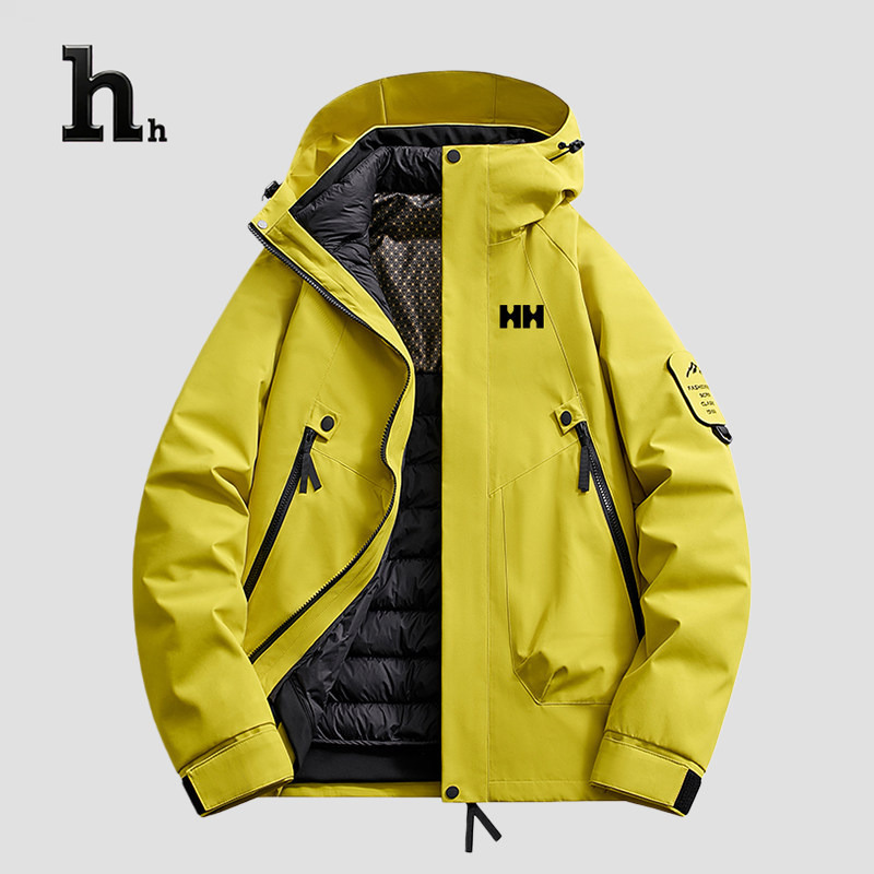 Authentic Hh Three-In-One down Jacket Men's Winter Jacket Couple's Waterproof Warm Cold-Proof Coat Women's